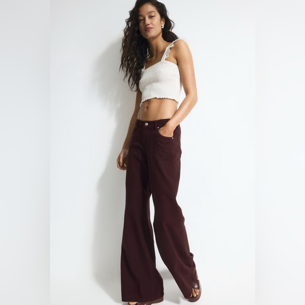 H&M Wide-Leg Linen Pants